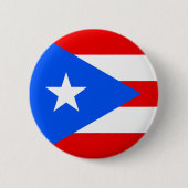Puerto Ricaanse vlag (Puerto Rico) Ronde Button 5,7 Cm (Voorkant)
