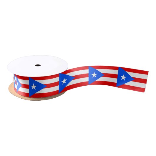 Puerto Ricaanse vlag (Puerto Rico) Satijnen Lint (Spoel)