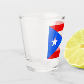 Puerto Ricaanse vlag (Puerto Rico) Shot Glas (Links)