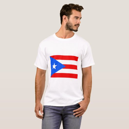 Puerto Ricaanse vlag (Puerto Rico) T-shirt (Voorkant volledig)