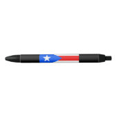 Puerto Ricaanse vlag (Puerto Rico) Zwarte Inkt Pen (Voorkant)
