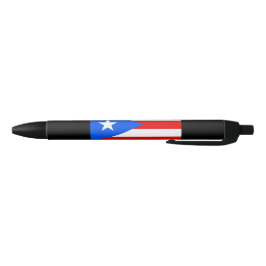 Puerto Ricaanse vlag (Puerto Rico) Zwarte Inkt Pen