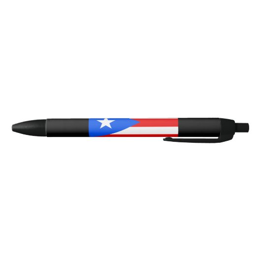 Puerto Ricaanse vlag (Puerto Rico) Zwarte Inkt Pen (Bodem)