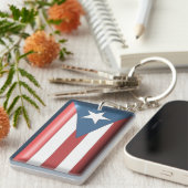 Puerto Ricaanse vlag Sleutelhanger (Voorkant Rechts)