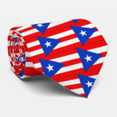 Puerto Ricaanse vlag Stropdas (Opgerold)