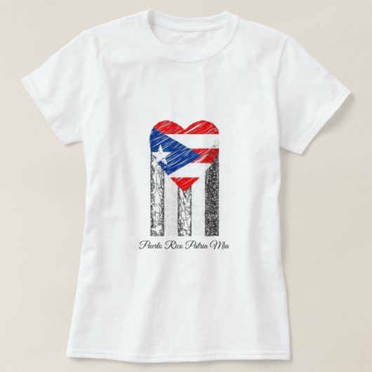 Puerto Ricaanse vlag T-shirt (Design voorkant)
