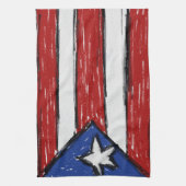 Puerto Ricaanse vlag Theedoek (Verticaal)