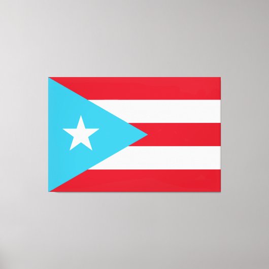 Puerto Ricaanse vlag Vergerd Canvas afdrukken (Voorkant)
