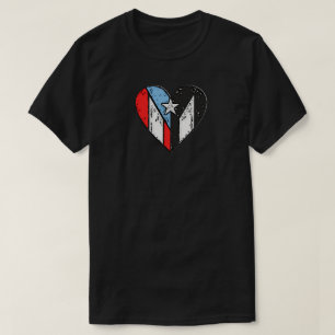 Puerto Ricaanse vlaggen Boricua Heart, Puerto Ri T-shirt