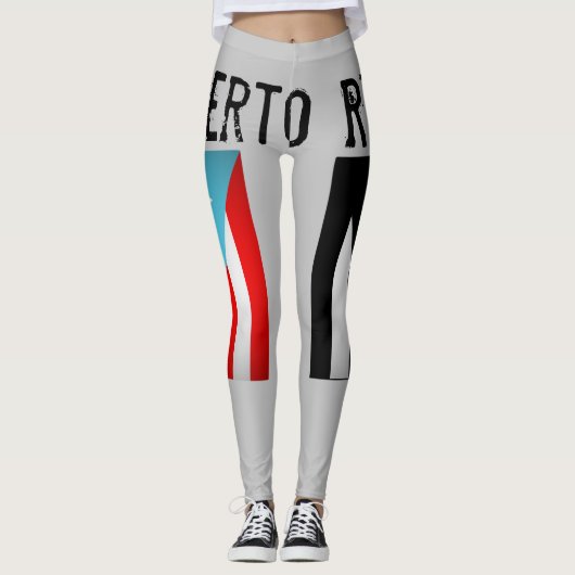 Puerto Ricaanse vlaggen Leggings (Voorkant)