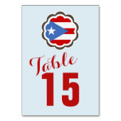 Puerto Ricaanse vlaggenventilator Kaart (Achterkant)