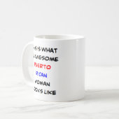 puerto - ricaanse vrouw , geweldige koffie - mok (Voorkant links)