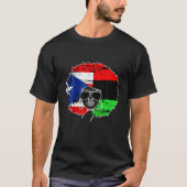 PUERTO RICAN AFRO LATINA, Boricua Puerto Rico Flag T-shirt (Voorkant)