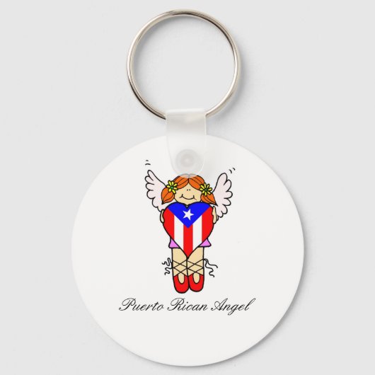 Puerto Rican Angel Sleutelhanger (Voorkant)