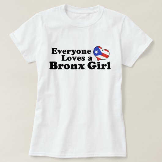 Puerto Rican Bronx Girl T-shirt (Design voorkant)
