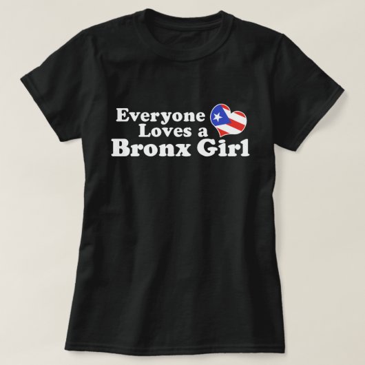 Puerto Rican Bronx Girl T-shirt (Design voorkant)