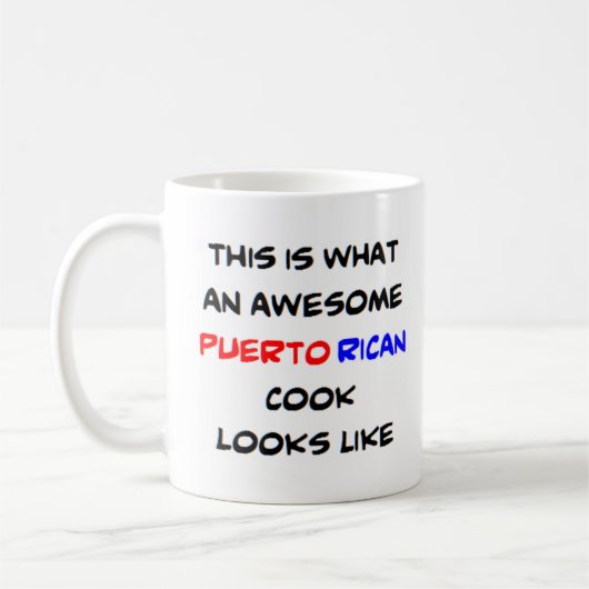 puerto rican cook , geweldige koffiemok (Links)