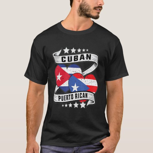 Puerto rican Cuban halve Cuban halve Puerto rican  T-shirt (Voorkant)