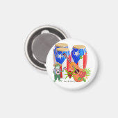 Puerto Rican Cultural Home Accent Magnet (Voorkant / Achterkant)
