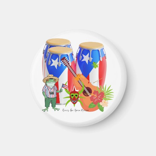 Puerto Rican Cultural Home Accent Magnet (Voorkant)