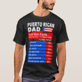 Puerto Rican Dad Nutrition Facts Serving Size T -  T-shirt (Voorkant)