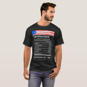 Puerto Rican Dad Nutrition Feit Vaderdag Gift T-shirt (Voorkant volledig)