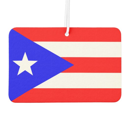 Puerto Rican Flag Air Freshener Luchtverfrisser (Achterkant)