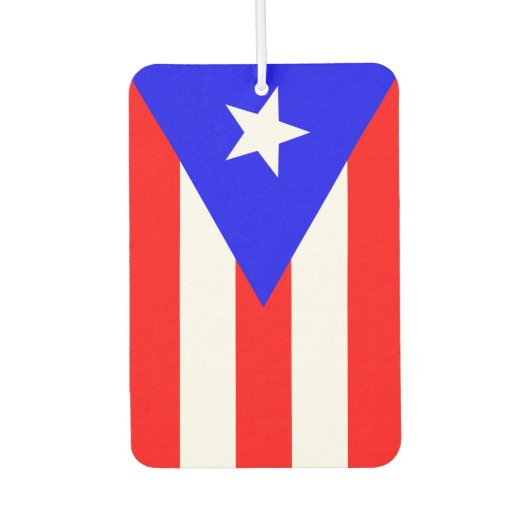 Puerto Rican Flag Air Freshener Luchtverfrisser (Voorkant)