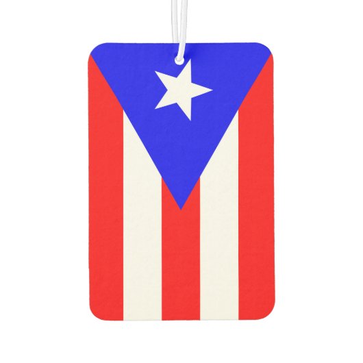 Puerto Rican Flag Air Freshener Luchtverfrisser (Achterkant)
