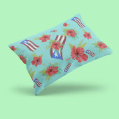 Puerto Rican Flag & Flor de Maga Kussensloop