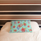 Puerto Rican Flag & Flor de Maga Kussensloop