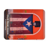 Puerto Rican Flag - Old San Juan - Boricua! Magneet (Horizontaal)