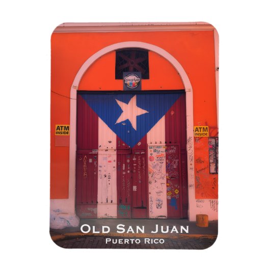 Puerto Rican Flag - Old San Juan - Boricua! Magneet (Verticaal)