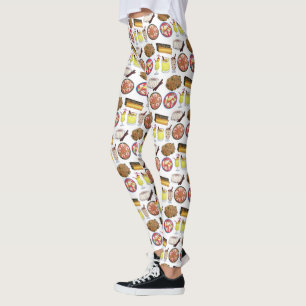 Puerto Rican Food Cuisine Love Puerto Rico Foodie Leggings