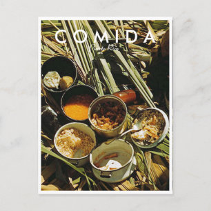 Puerto Rican Food, History, Puerto Rico Briefkaart