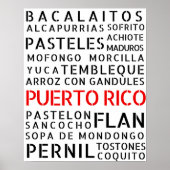 Puerto Rican Food Poster (Voorkant)