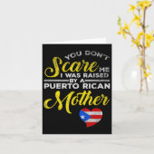 Puerto Rican Funny Quote Puerto Rico Pride Distres Kaart (Gele Bloem)