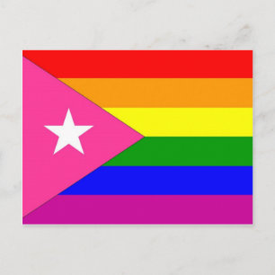 Puerto Rican Gay Pride Flag Briefkaart