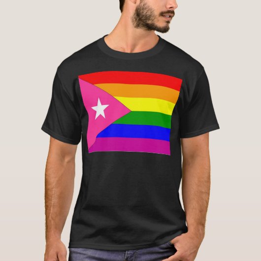 Puerto Rican Gay Pride Flag T-shirt (Voorkant)