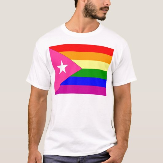 Puerto Rican Gay Pride Flag T-shirt (Voorkant)