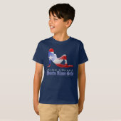 Puerto Rican Girl Silhouette Flag T-shirt (Voorkant volledig)