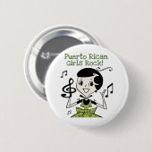 Puerto Rican Girls Rock Ronde Button 5,7 Cm (Voorkant /achterkant)