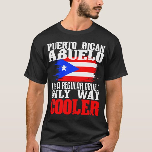 Puerto Rican Grandpa Abuelo Funny Fathers Day Gift T-shirt (Voorkant)