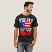 Puerto Rican Grandpa Abuelo Funny Fathers Day Gift T-shirt (Voorkant volledig)