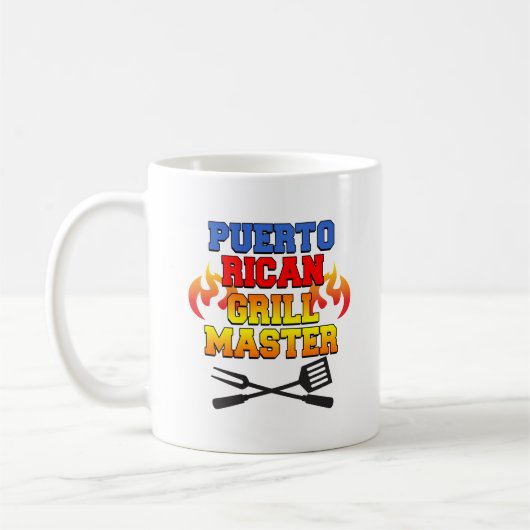 Puerto Rican Grill Master Funny Mug Koffiemok (Links)