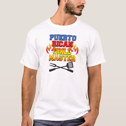 Puerto Rican Grill Master T-shirt (Voorkant)