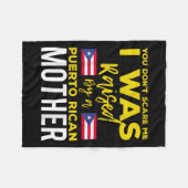 Puerto Rican Joke Quote Puerto Rico Pride Fleece Deken (Voorkant (Horizontaal))