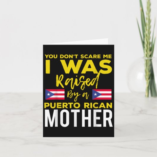 Puerto Rican Joke Quote Puerto Rico Pride  Kaart (Voorkant)