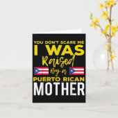 Puerto Rican Joke Quote Puerto Rico Pride  Kaart (Gele Bloem)