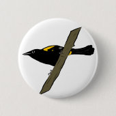 Puerto Rican Oriole Ronde Button 5,7 Cm (Voorkant)